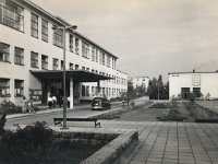 Bolnica Rebro, Kišpatićeva ulica, oko 1960. godine, glavni ulaz
